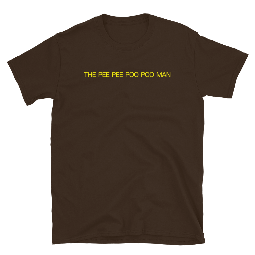The Pee Pee Poo Poo Man Tee - Chocolate